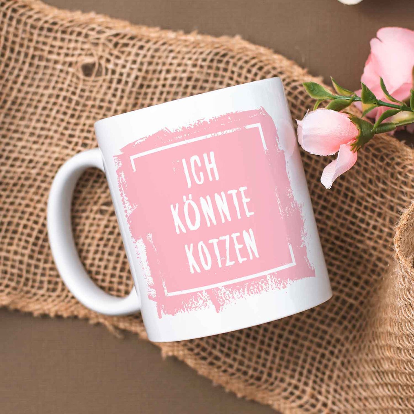 Bedruckte Tasse mit Spruch - "Ich könnte Kotzen"