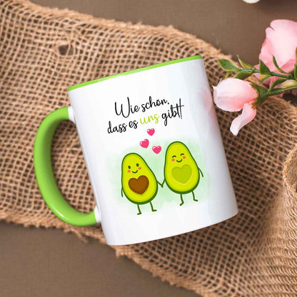 Bedruckte Tasse mit Spruch - Avocado Love