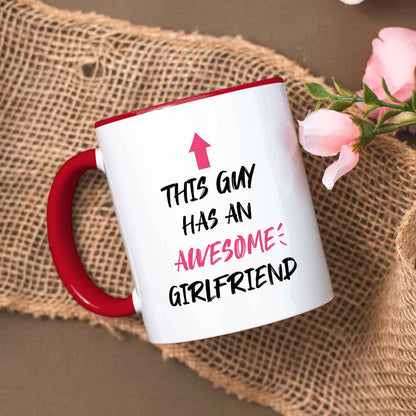 Bedruckte Tasse mit Spruch - Awesome Girlfriend
