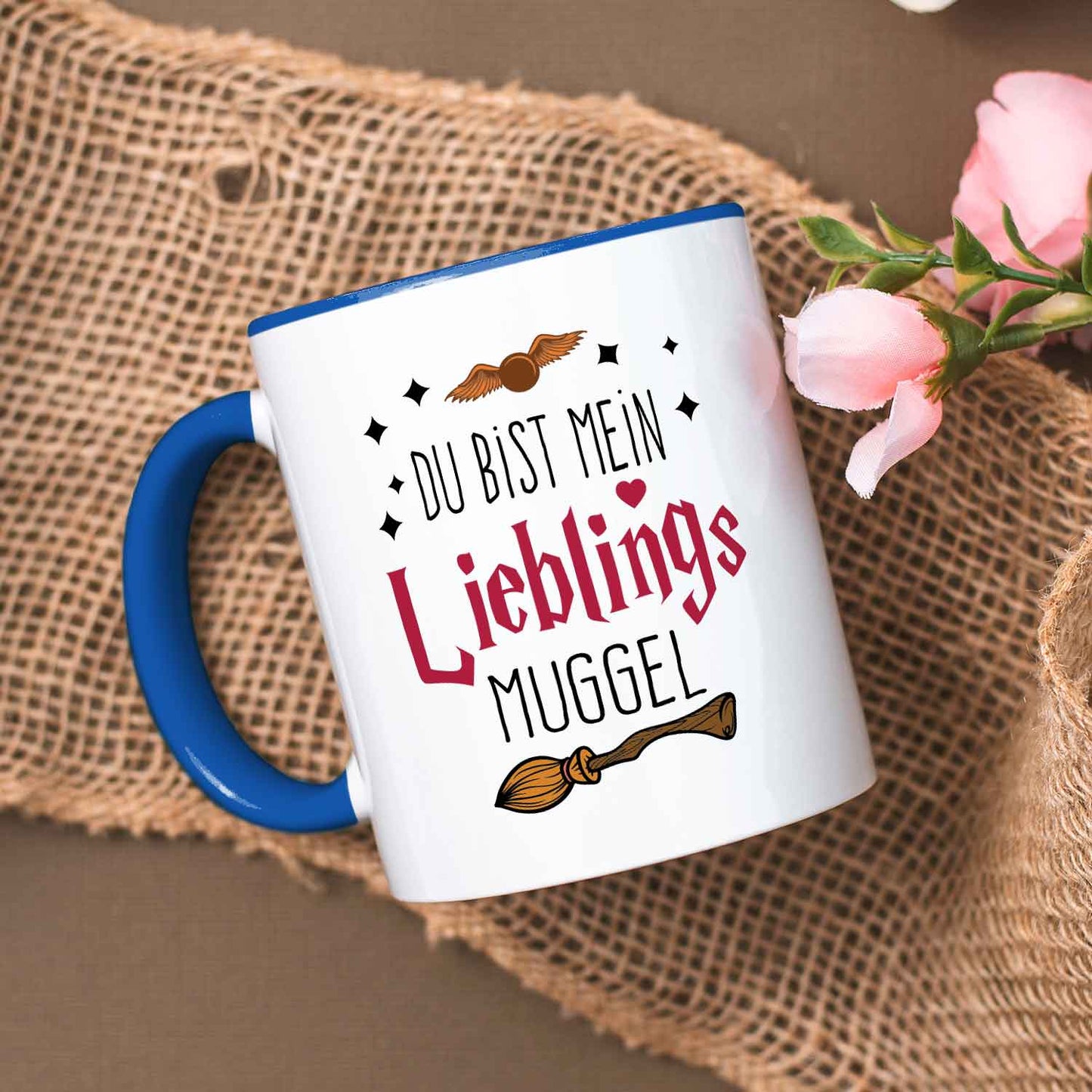 Bedruckte Tasse mit Spruch - Du bist mein Lieblingsmuggel