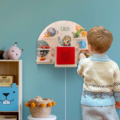 Toniebox Regal für Kinderzimmer - Astronaut - Personalisiert mit Namen