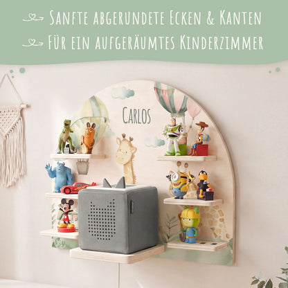 Toniebox Regal für Kinderzimmer - Giraffe - Personalisiert mit Namen