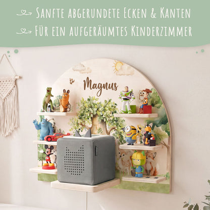 Toniebox Regal für Kinderzimmer - Wald - Personalisiert mit Namen