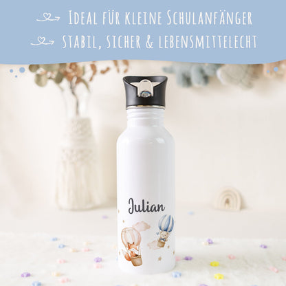 Bedruckte Trinkflasche aus Edelstahl - Ballon