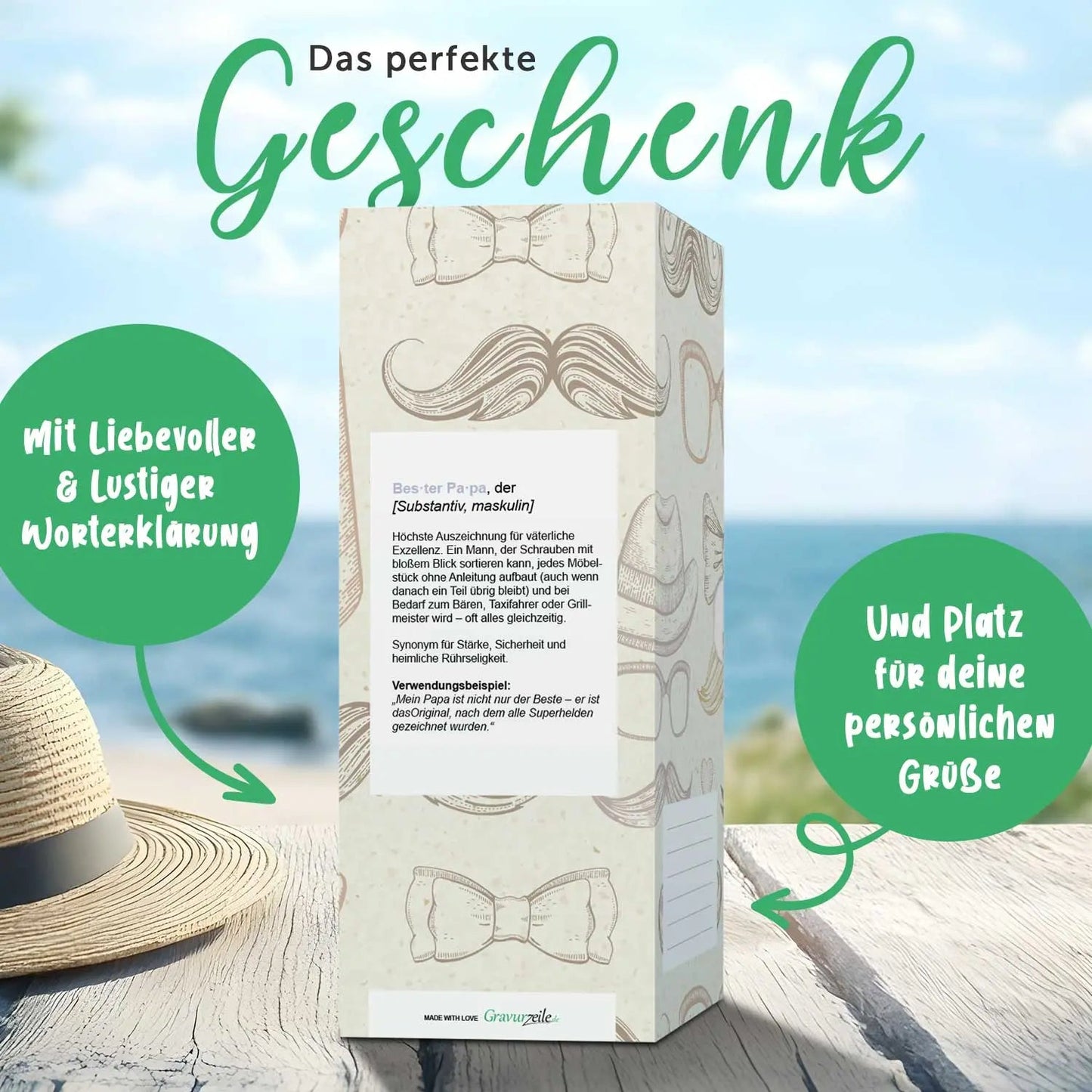 Leonardo Weizenglas mit Gravur "Bester Papa der Welt"
