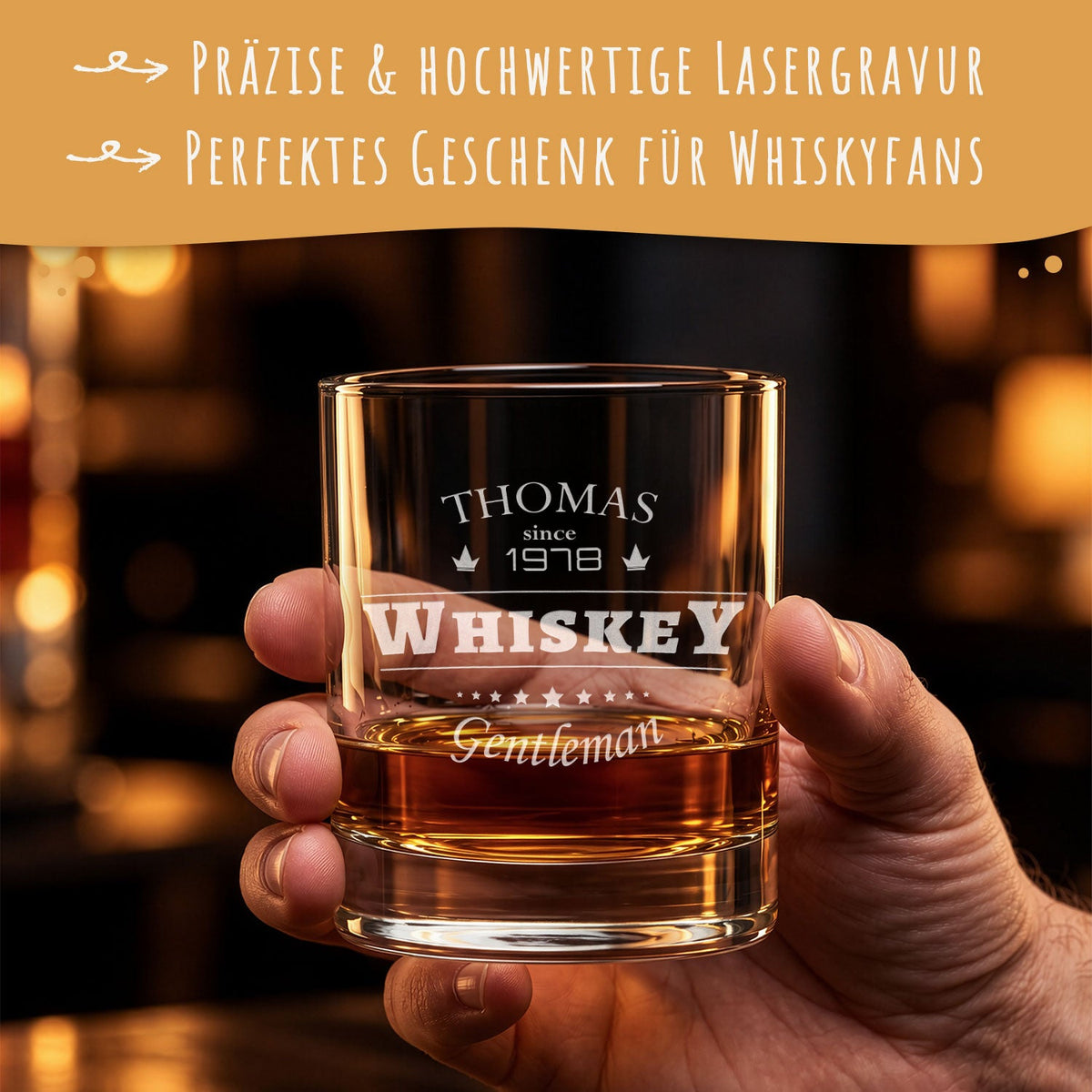 Leonardo Whiskyglas Gentleman Whisky mit Gravur