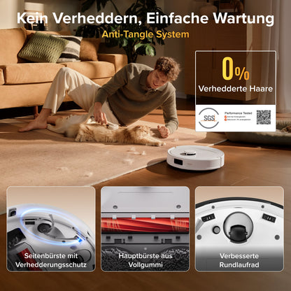 Roborock Qrevo S Pro Saug- und Wischroboter – Saugkraft von 18.500 Pa und Multifunktions-Dockingstation