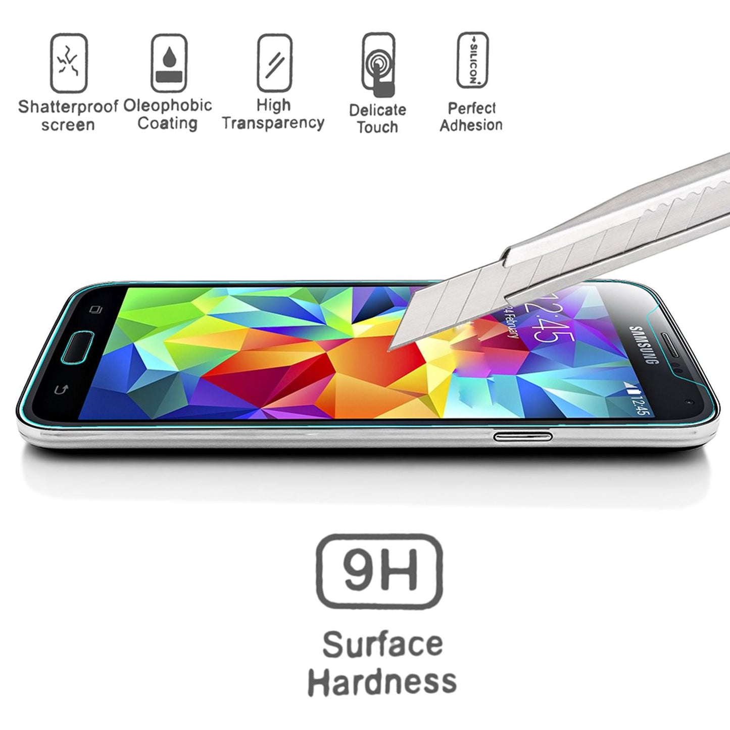 NALIA Schutzglas kompatibel mit iPhone 11 Pro / iPhone X XS, 5D Full-Cover Displayschutz 9H gehärtete Glas-Schutzfolie Bildschirm-Abdeckung, Schutz-Film Screen Protector Tempered Glass