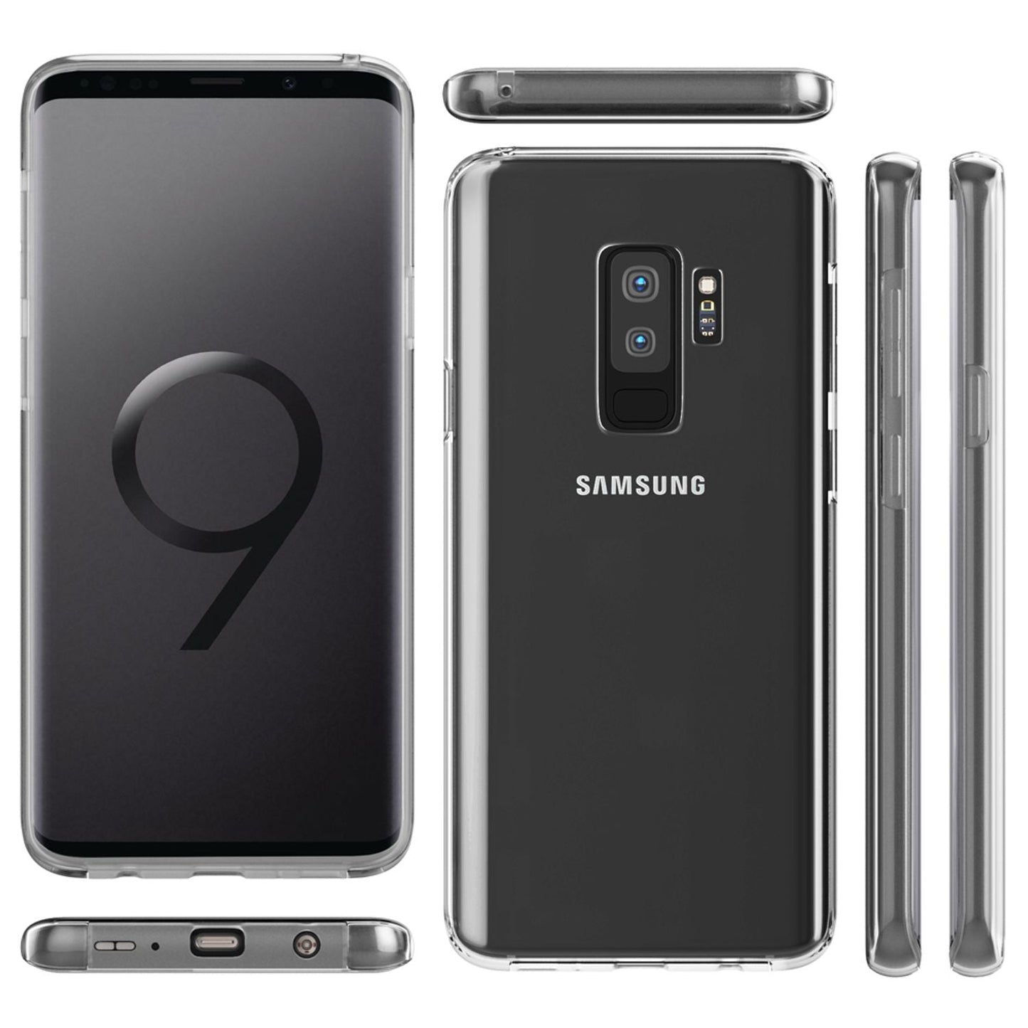 NALIA 360° Hülle für Samsung Galaxy S9 Plus – Vorne & Hinten Schutz – 360GUARD (Full-Body Case) – Marke aus Berlin