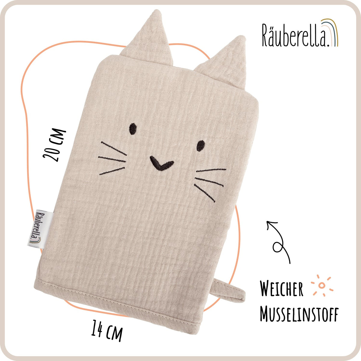 Baby Waschlappen 3er-Set Flieder