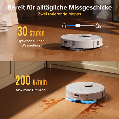 Roborock Qrevo S Pro Saug- und Wischroboter – Saugkraft von 18.500 Pa und Multifunktions-Dockingstation