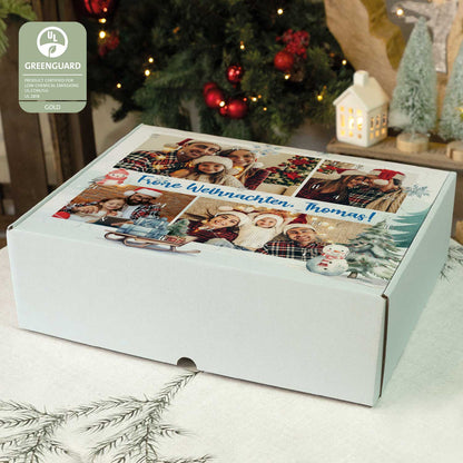 Personalisierter DIY Adventskalender mit 4 Fotos & Wunschtext zum selbst Befüllen