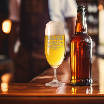 Leonardo Bierglas mit Gravur "Papa Loading"