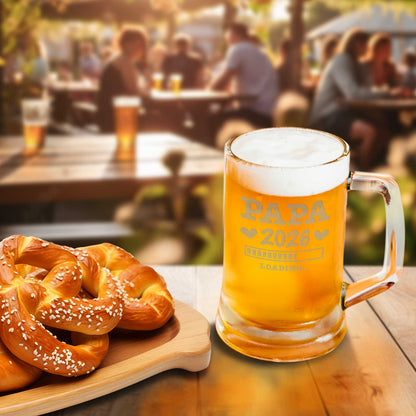 Montana Bierkrug mit Gravur "Papa Loading"