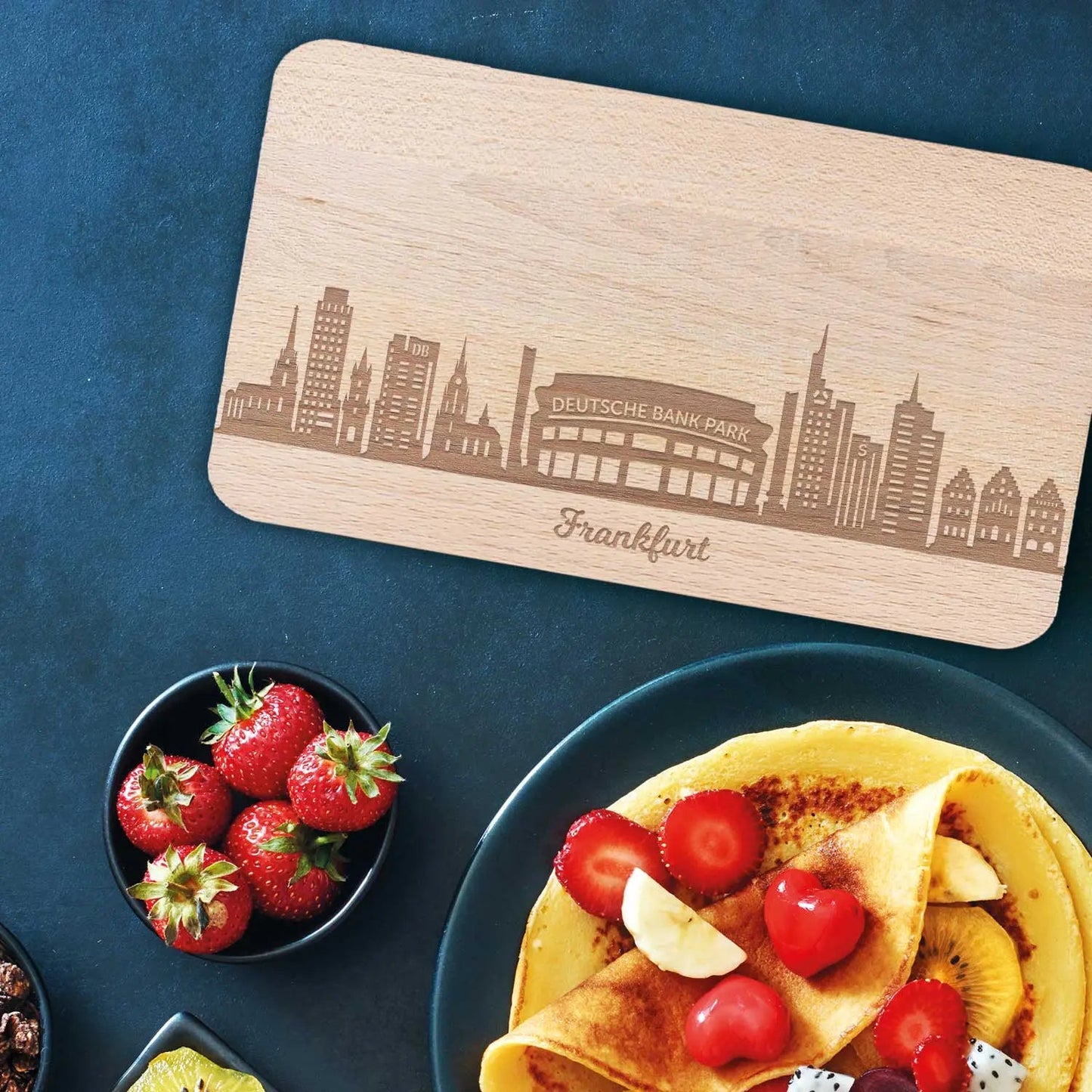 Frühstücksbrettchen Skyline Frankfurt