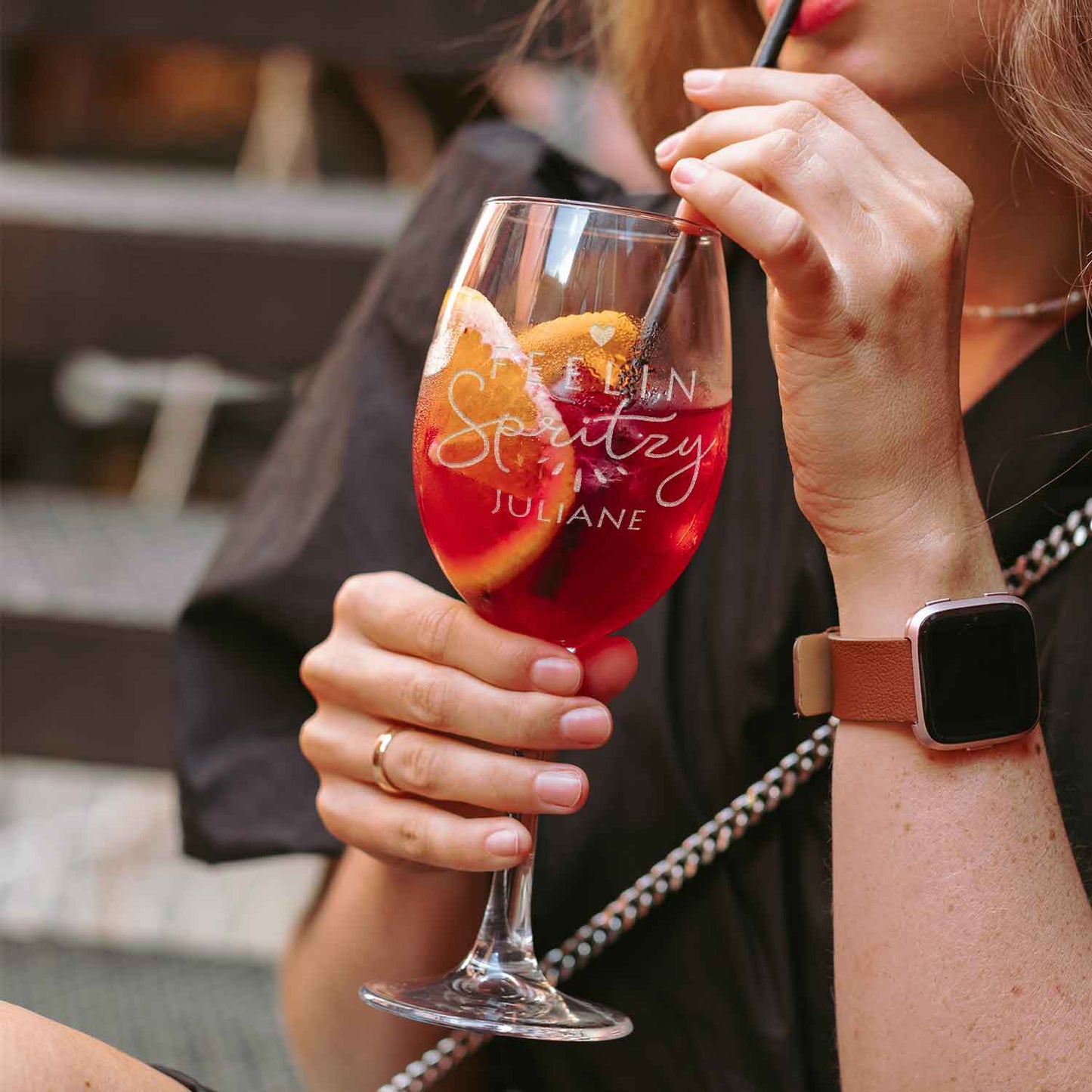 Leonardo Weinglas mit Gravur - "Feelin Spritzy" mit Name