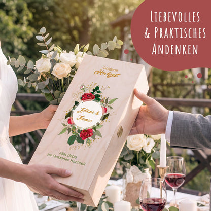 Leonardo Weingläser mir Gravur "zur Goldenen Hochzeit" als Set
