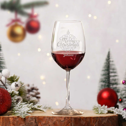 Leonardo Weinglas mit Gravur "Merry Christmas Ball"