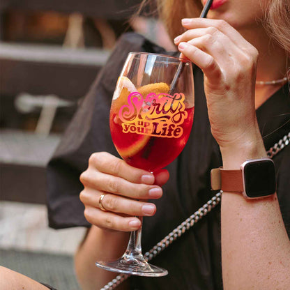 Leonardo Weinglas mit UV-Druck - "Spritz up your Life"