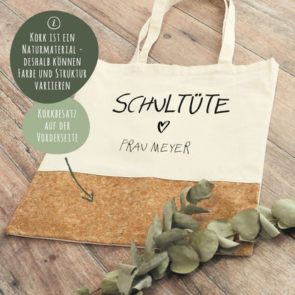 Einkaufstasche Kork - Schultüte