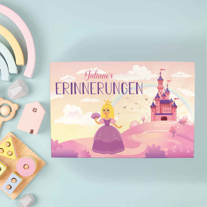 Erinnerungskiste für Kinder mit UV-Druck im Prinzessin Design