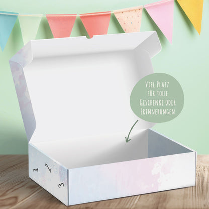 Personalisierte Geschenkbox - Hurra ich bin ein Schulkind - Einschulung