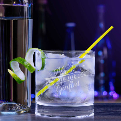 2er Set Montana GIN-Gläser "Nach mir die GINflut" & "Der Abend kann beGINnen"