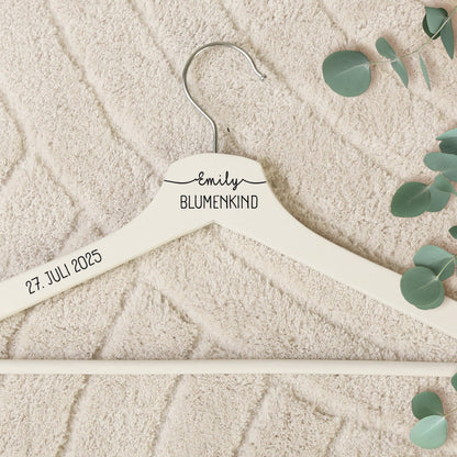 Personalisierter Kleiderbügel - Hochzeit Namen