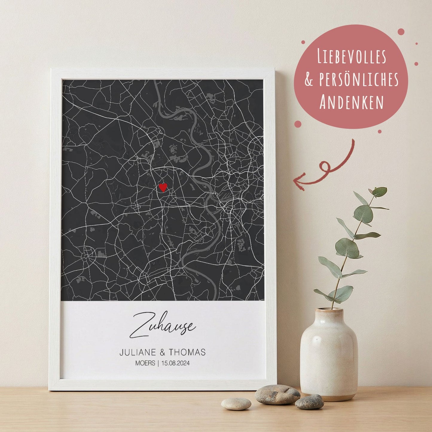 Personalisiertes Poster - Zuhause - Personalisiertes Geschenk