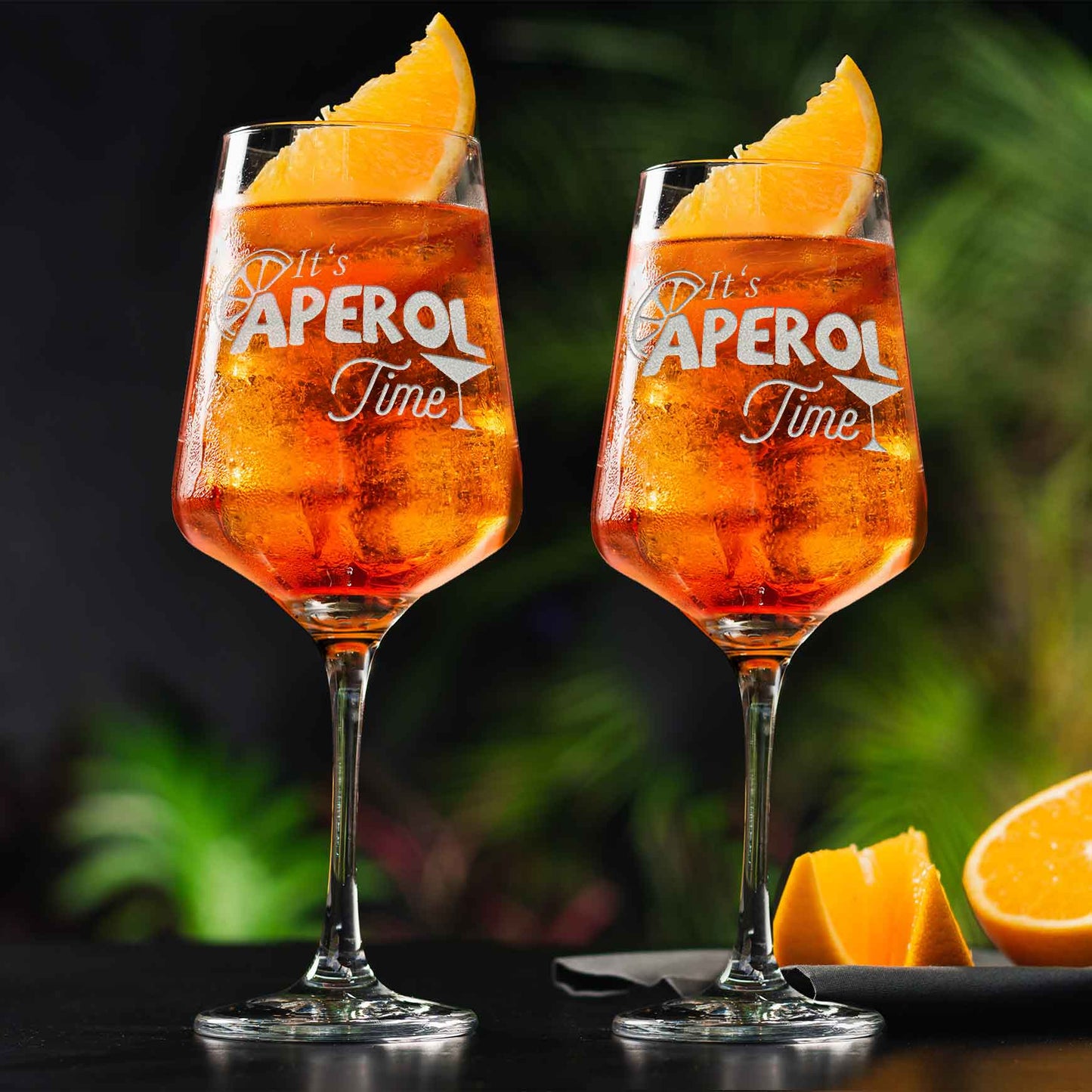 Leonardo Weinglas mit Gravur "It's Aperol Time" Design