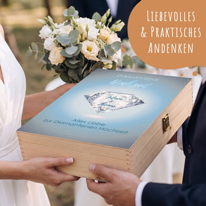 Leonardo Weingläser im "Diamantene Hochzeit - 60 Jahre" Design als Set