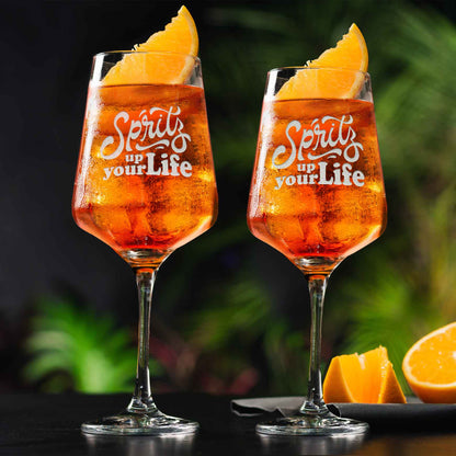 Leonardo Weinglas mit Gravur - "Spritz up your Life"