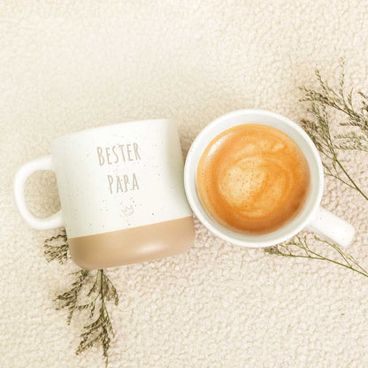 Gravierte Steingut Tasse - Wunschtext