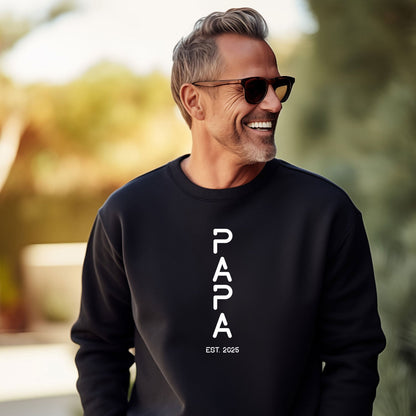 Personalisiertes Sweatshirt für Herren - PAPA EST. Space