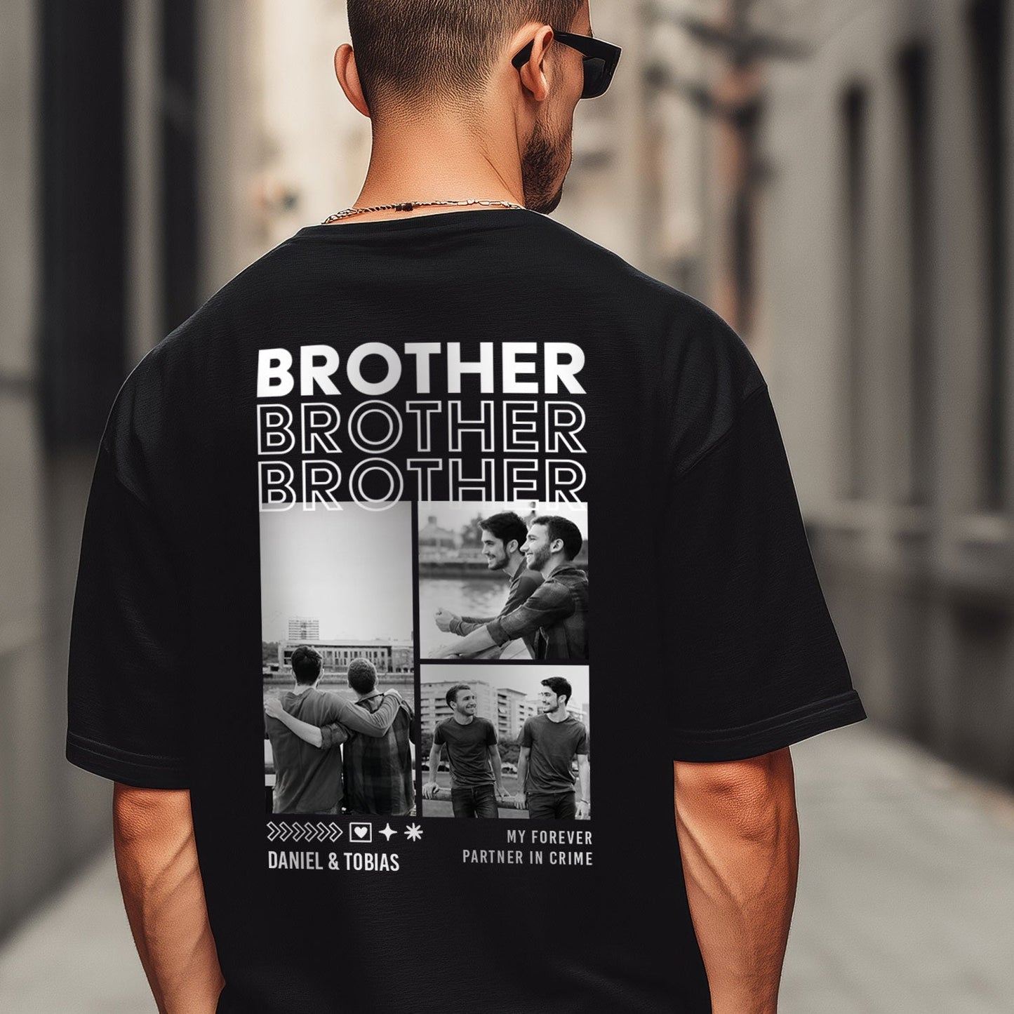 Personalisiertes Oversized T-Shirt - Brother