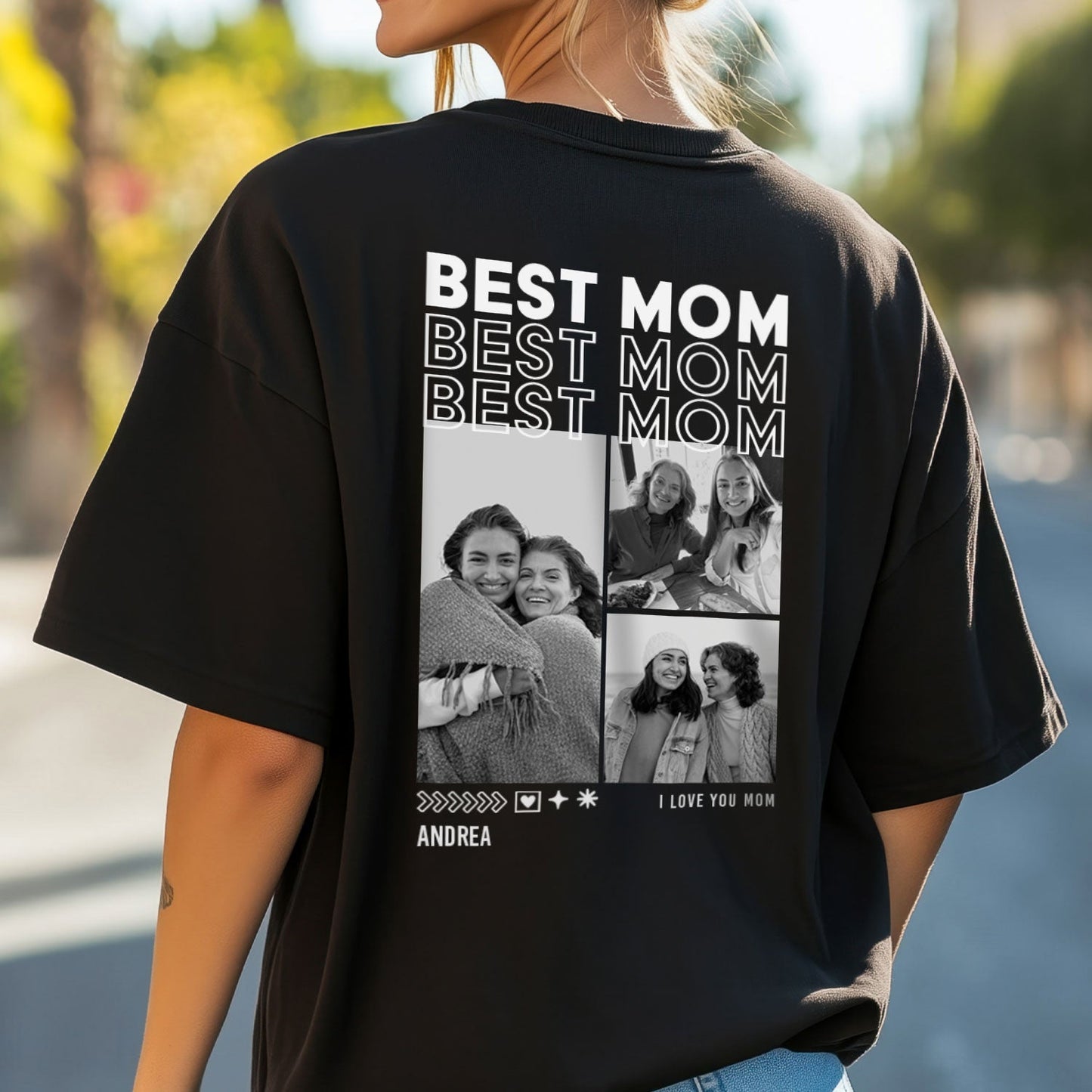 Personalisiertes Oversized T-Shirt - Mom