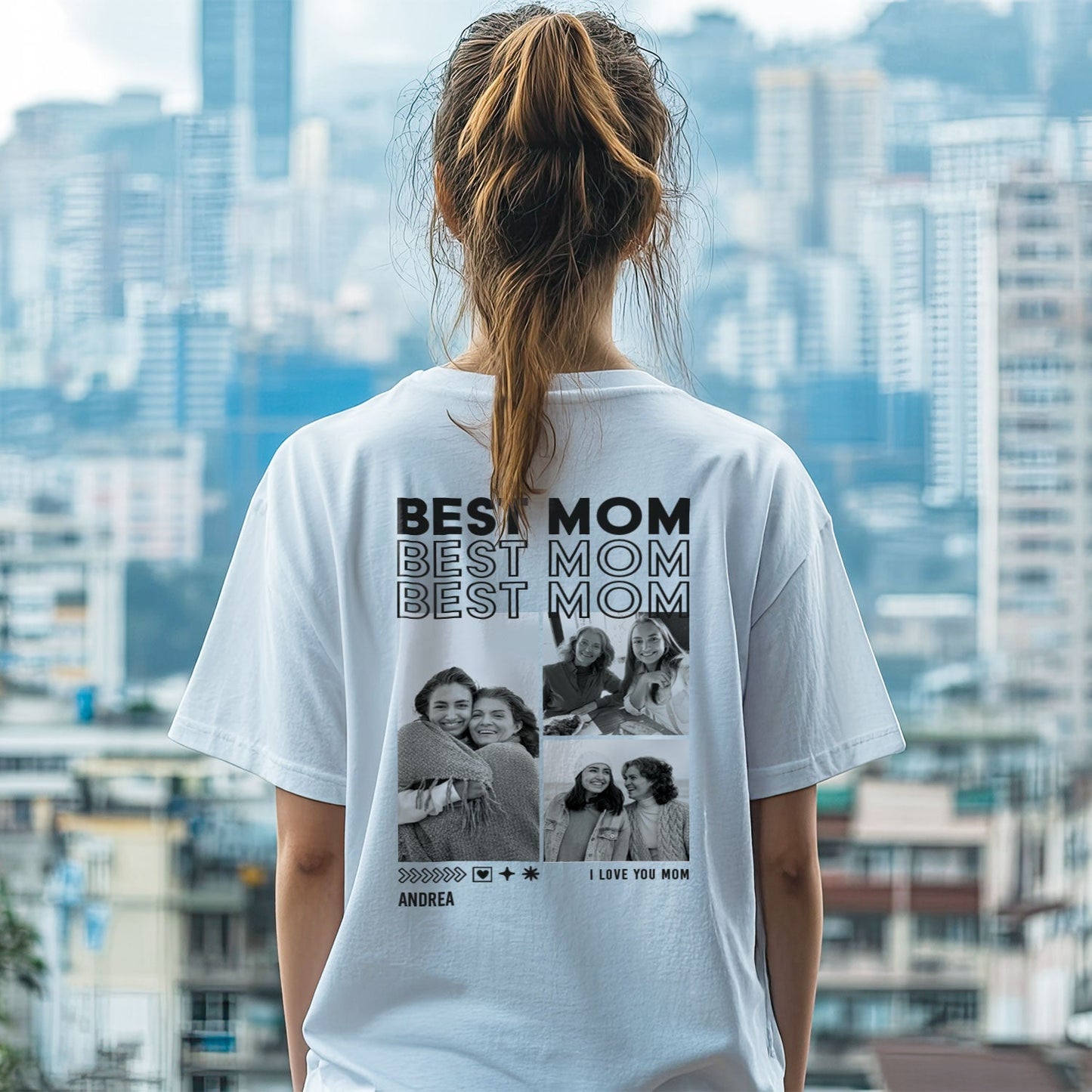 Personalisiertes Oversized T-Shirt - Mom