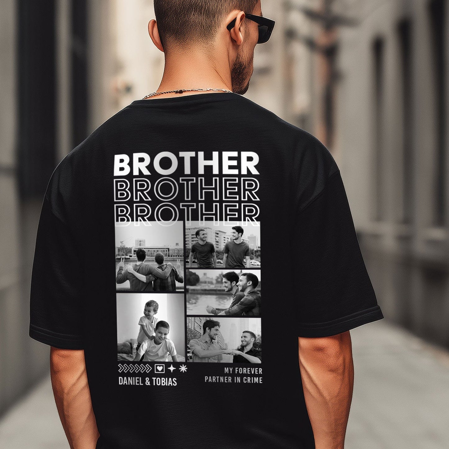 Personalisiertes Oversized T-Shirt - Brother