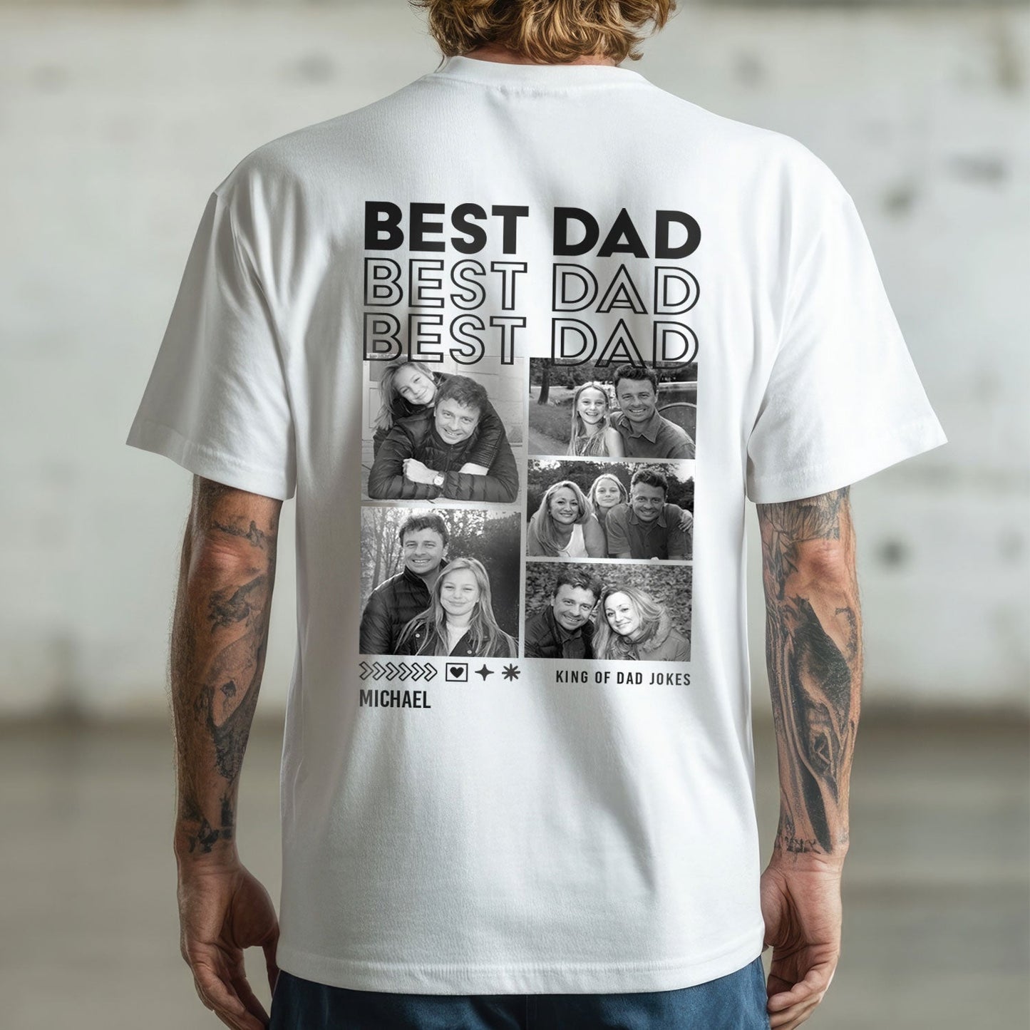 Personalisiertes Oversized T-Shirt - Dad