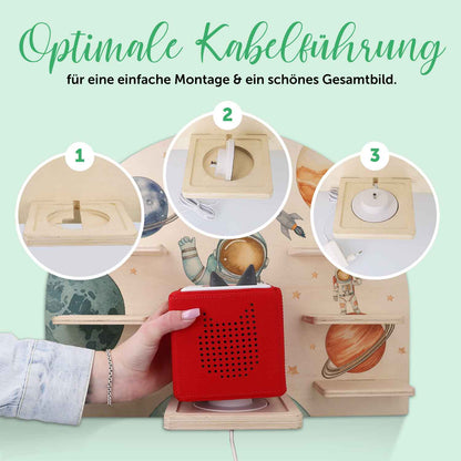 Toniebox Regal für Kinderzimmer - Astronaut - Personalisiert mit Namen