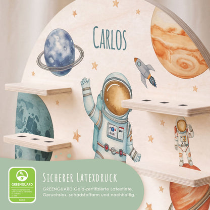 Toniebox Regal für Kinderzimmer - Astronaut - Personalisiert mit Namen