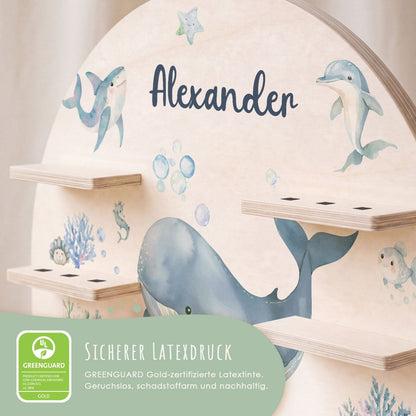 Toniebox Regal für Kinderzimmer - See - Personalisiert mit Namen