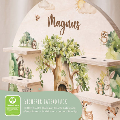 Toniebox Regal für Kinderzimmer - Wald - Personalisiert mit Namen