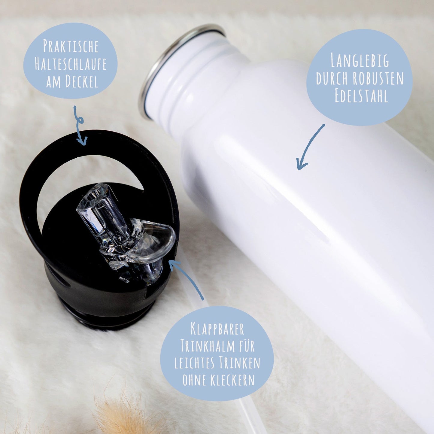 Bedruckte Brotdose & Trinkflasche im Set - Fuchs