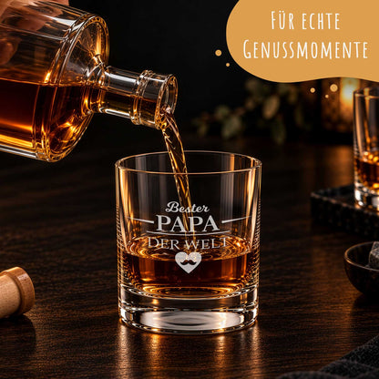 Leonardo Whiskyglas mit Gravur "Bester Papa der Welt"