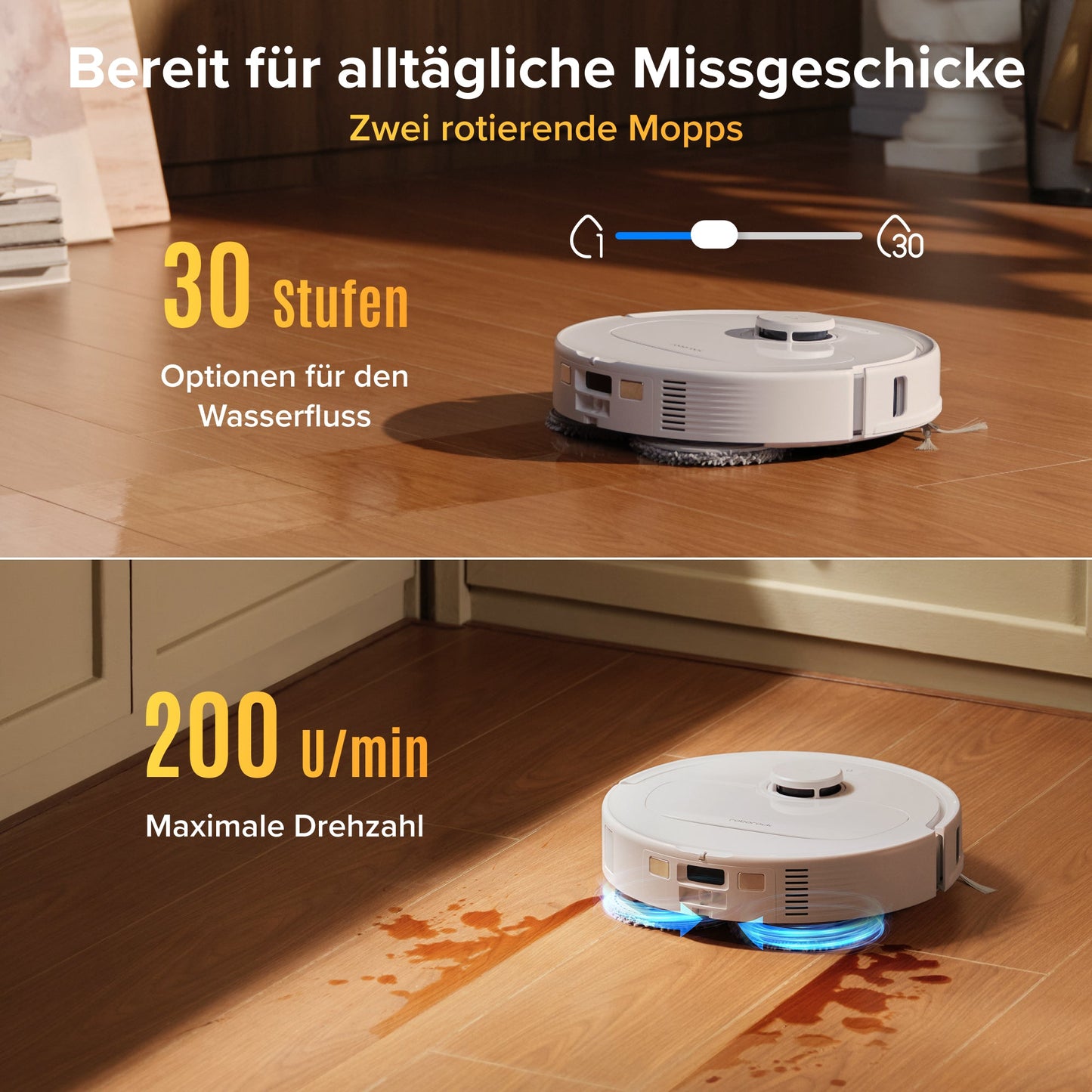 Roborock Qrevo S Pro Saug- und Wischroboter – Saugkraft von 18.500 Pa und Multifunktions-Dockingstation