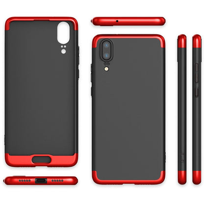NALIA Rundum Handyhülle kompatibel mit Huawei P20, Cover 360° Grad Hülle Full-Body Doppel-Schutz mit Displayschutzglas, Slim Bumper Hard-Case 2 in 1 Etui, Rückseite & Rahmen