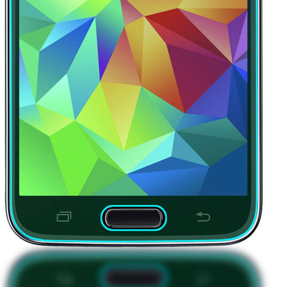 NALIA Schutzglas kompatibel mit Samsung Galaxy S5 / S5 Neo, Full-Cover Displayschutz Handy-Folie, 9H Härte Glas-Schutzfolie Bildschirm-Abdeckung, Schutz-Film Clear HD Screen Protector - Transparent