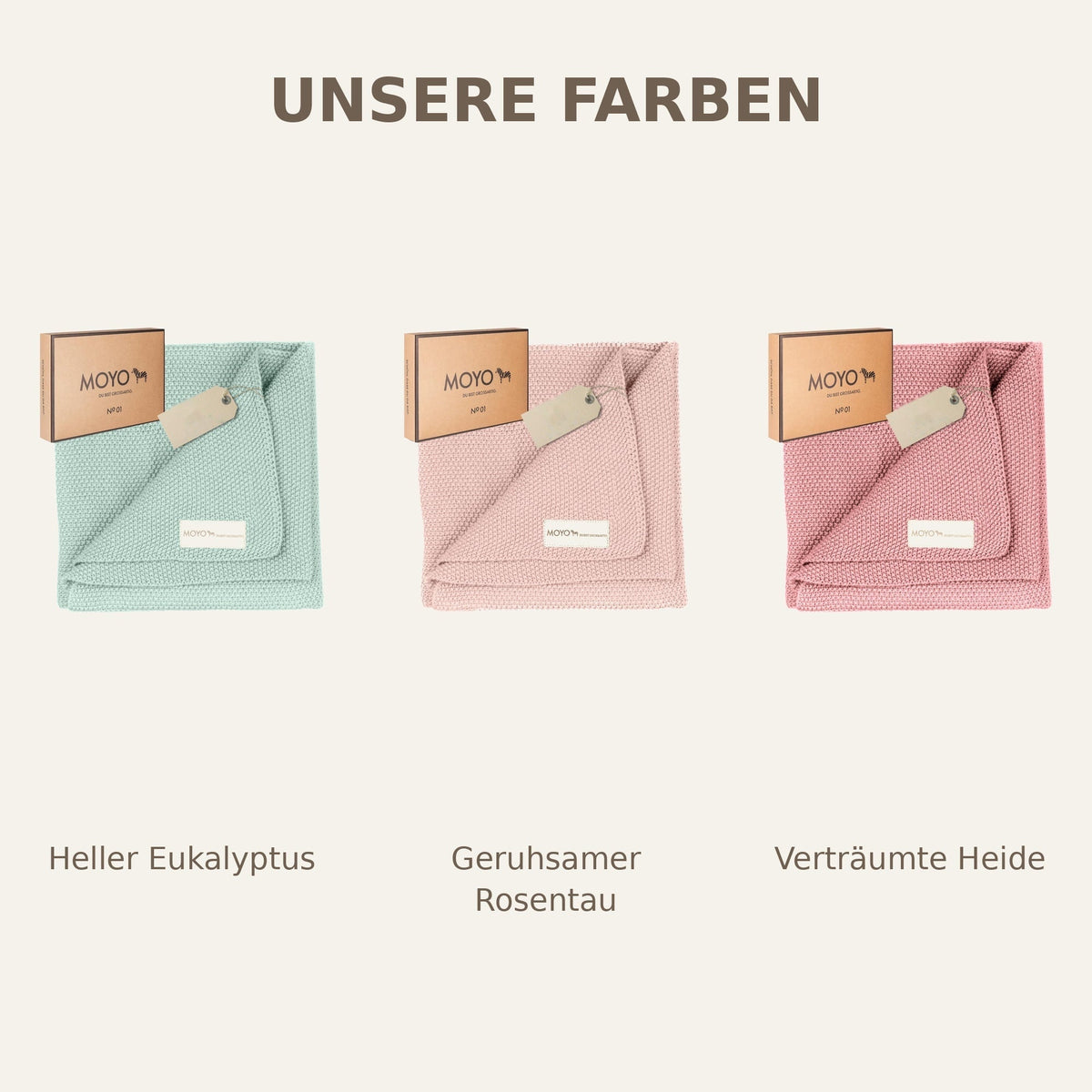 Babydecke Reiskorn-Struktur "Heller Eukalyptus"