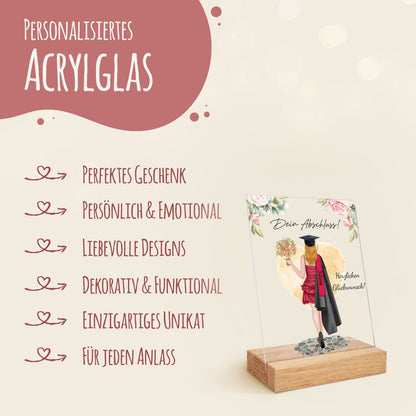 Acrylglas mit Konfiguration - Schulabschluss Bachelor/Master